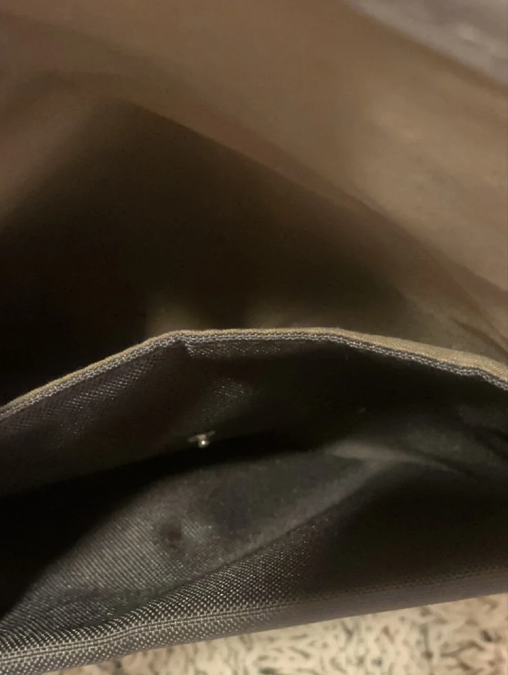 Starbucks Two-Tone Messenger Bag in Taupe and Black